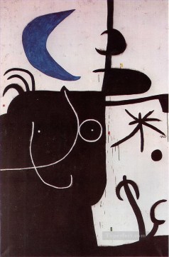 Joan Miró Painting - Mujer ante la luna Joan Miró